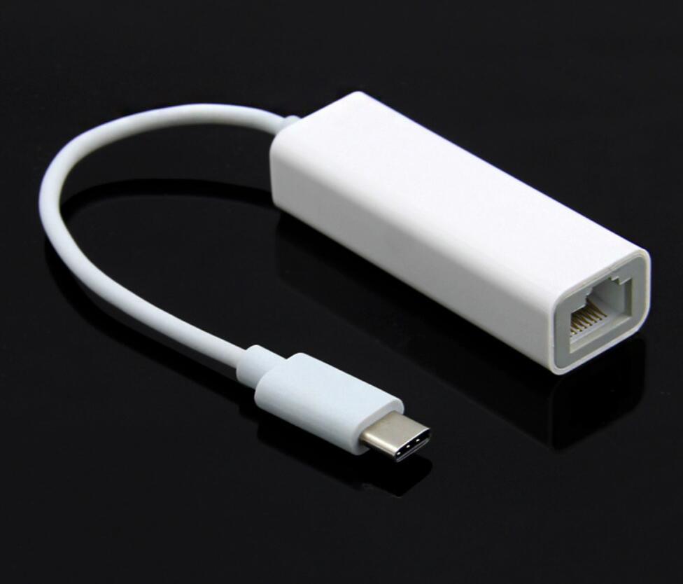 HaoYiShang USB-C To Gigabit Ethernet Adapter  Type C(Thunderbolt 3 Port Compatible) To RJ45 Unibody Aluminum Lan Wired Adapter Supporting 10/100/1000 Mbps Network for PC and Mac