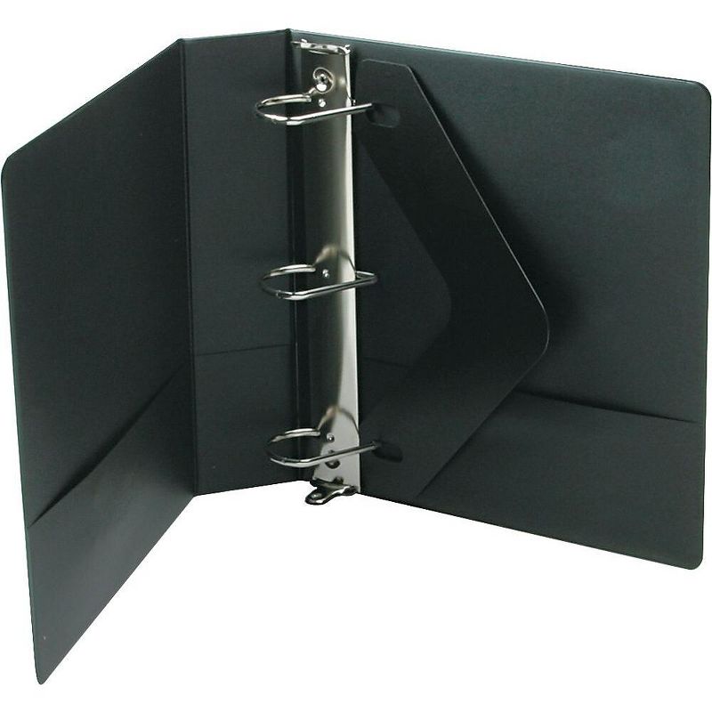 WILSON JONES CO. Standard D-Ring Binder, 2" Capacity, 11"x8-1/2", Black 38344B