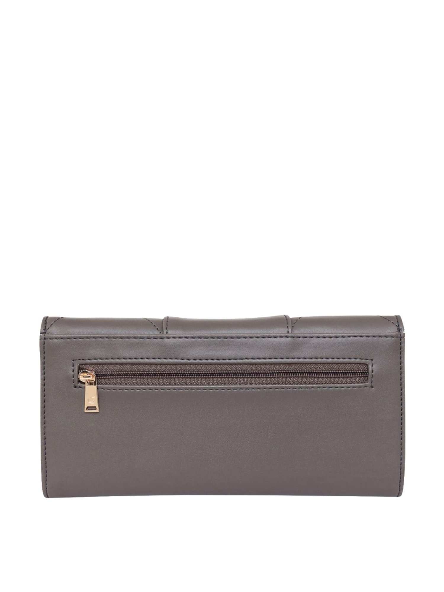 Giordano Grey Textured Tri-Fold Wallet for Women