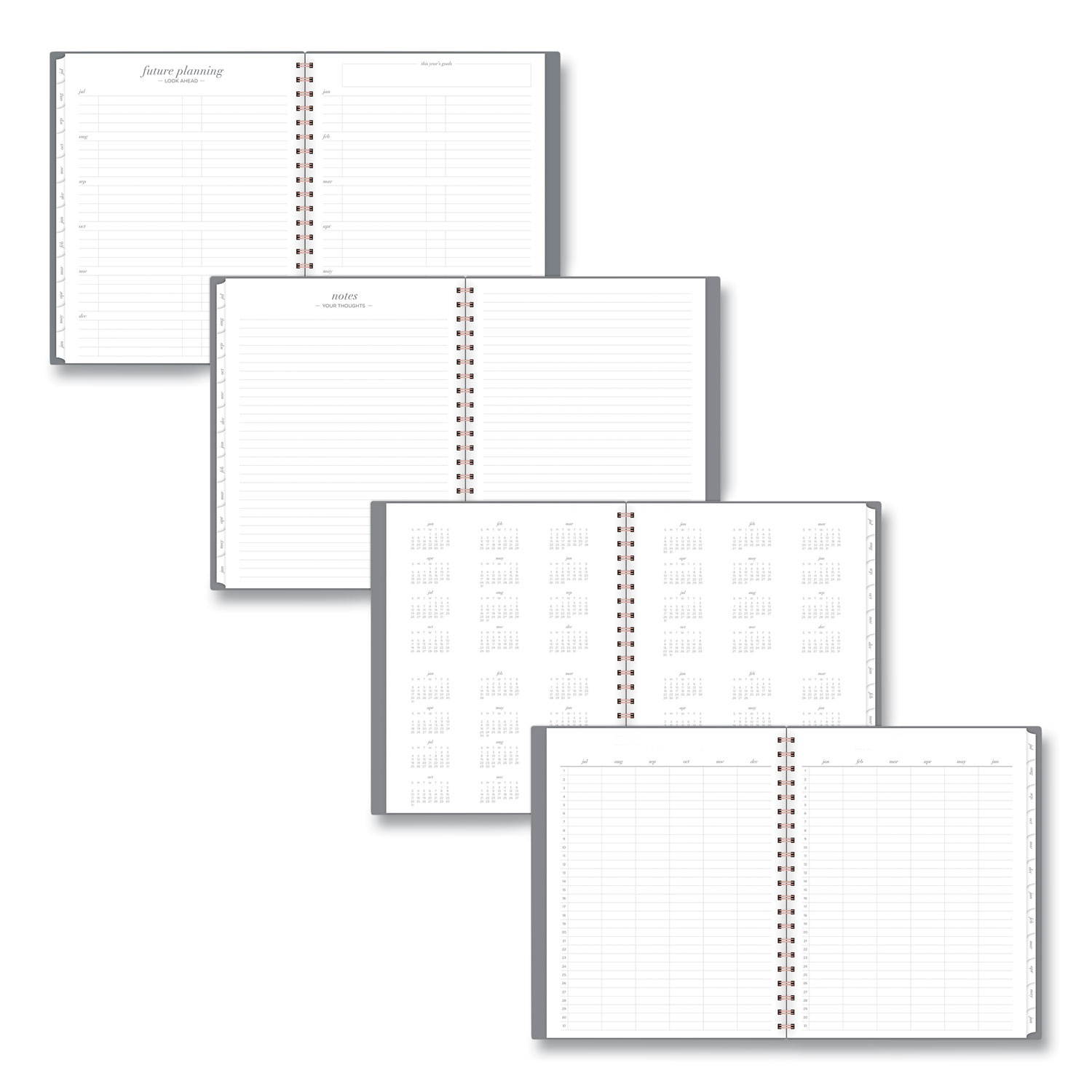 Workstyle Academic Planner, 11 x 8.5, Gray Gem, 2020-2021 1442905A30
