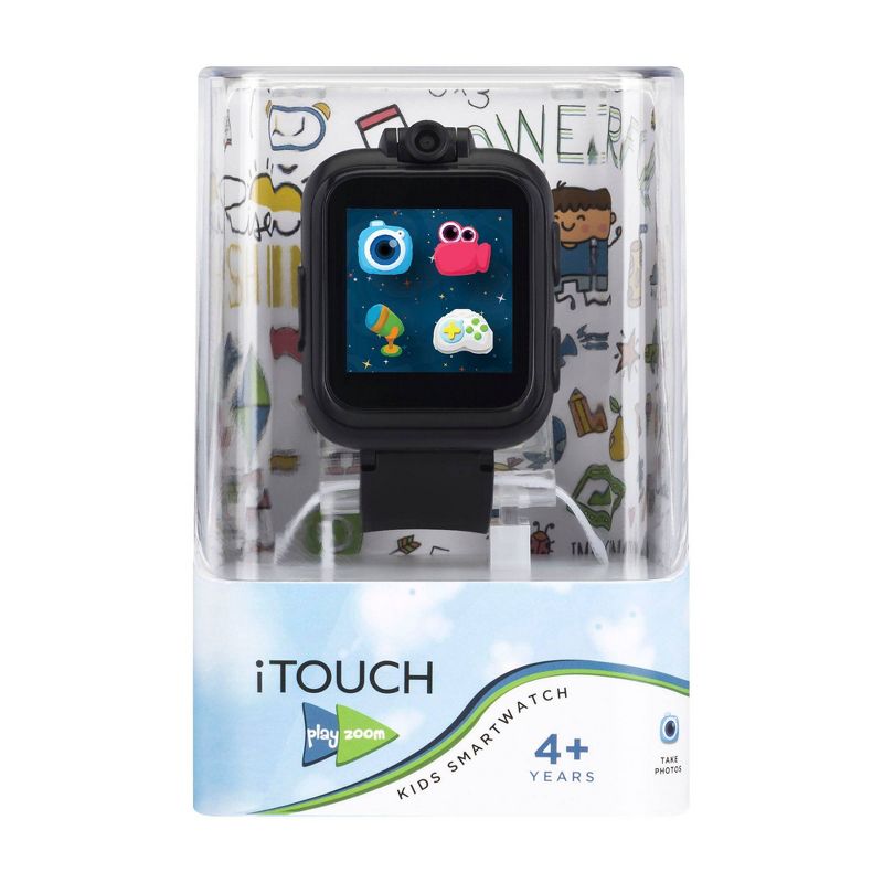 PlayZoom Interactive Educational Smartwatch for Kids 48mm - Solid Black Band