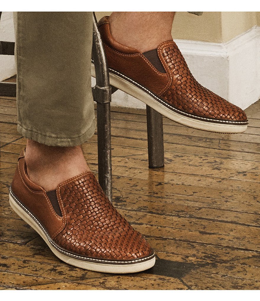 Kenneth Cole New York Men's Liam Leather Lace-Up Sneakers