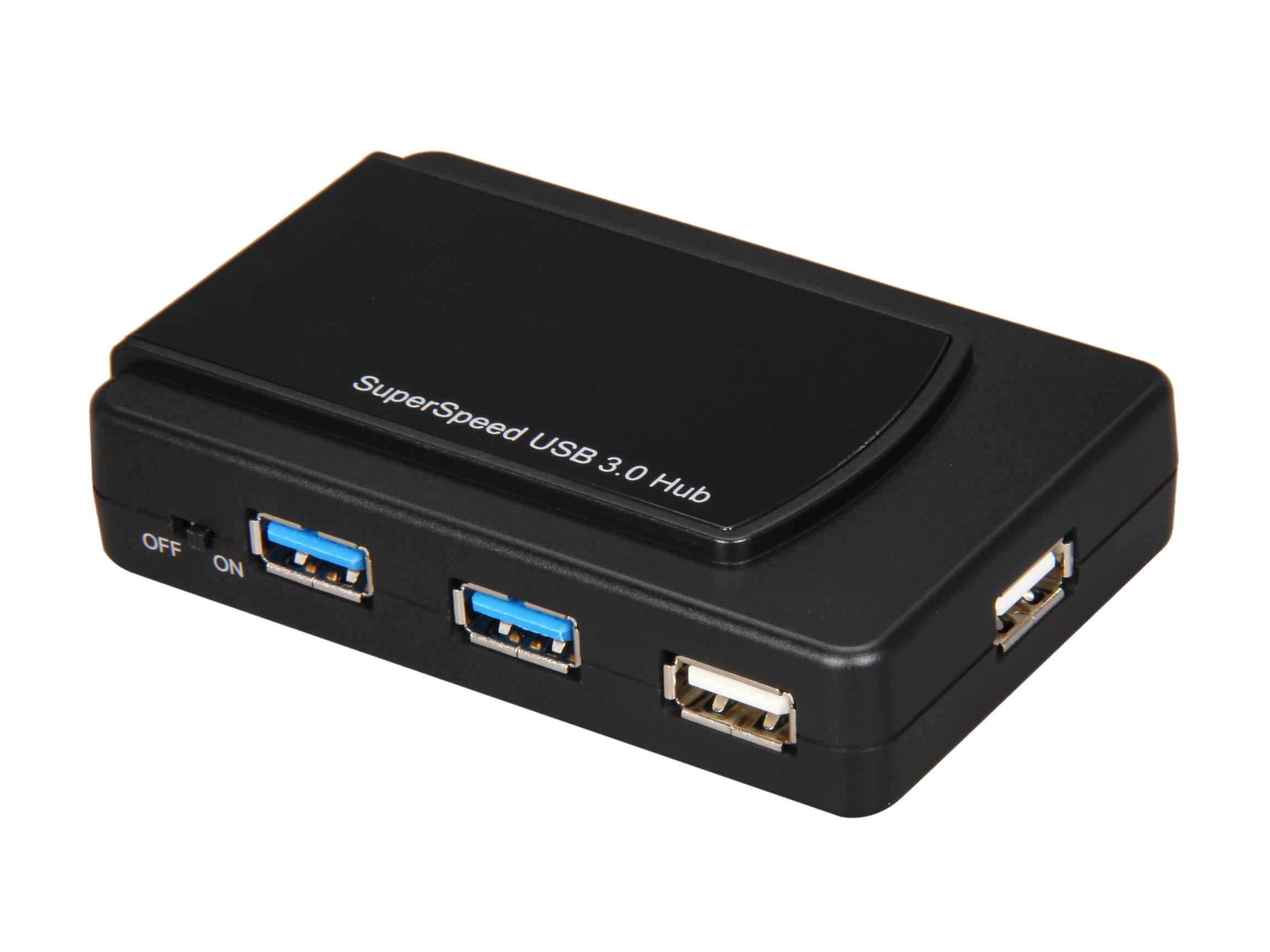 SYBA SY-HUB20078 InfoZone Combo USB 3.0 + USB 2.0 7-port Hub with USB 3.0 Cable and AC Adapter