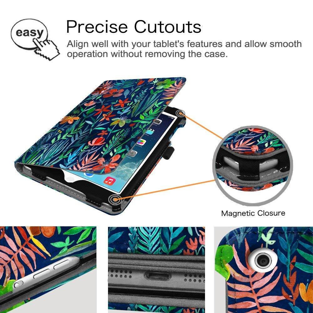 Fintie iPad Mini/Mini 2 / Mini 3 Case [Corner Protection] - [Multi-Angle Viewing] Folio Smart Stand Protective Cover w/Pocket, Auto Sleep/Wake for Apple iPad Mini 1 / Mini 2 / Mini 3, Jungle Night