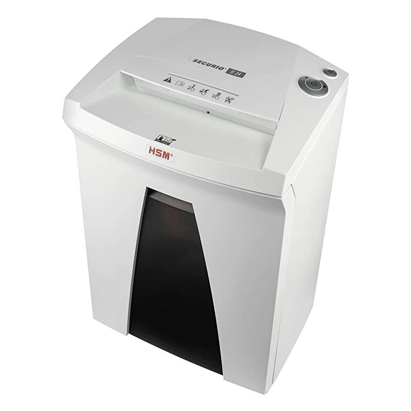 SECURIO B24S, 22 to 24 Sheet, Strip-Cut, 9-Gallon Capacity Shredder