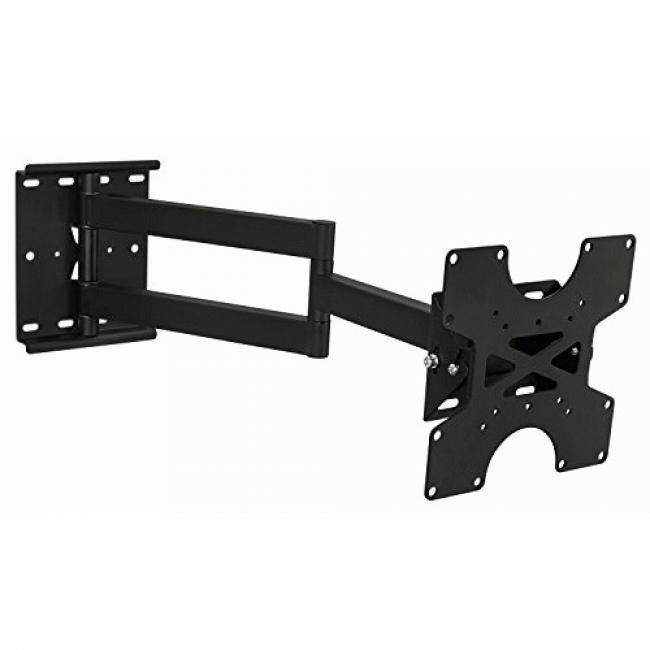 Mount-It! TV Wall Mount Full Motion Bracket For 30, 32, 35, 37, 40 Inch Televisions Fits LCD/LED/Plasma 4K Flat Screens, VESA 75x75 to 200x200, 100 Lb Weight Capacity, Black (MI-411)