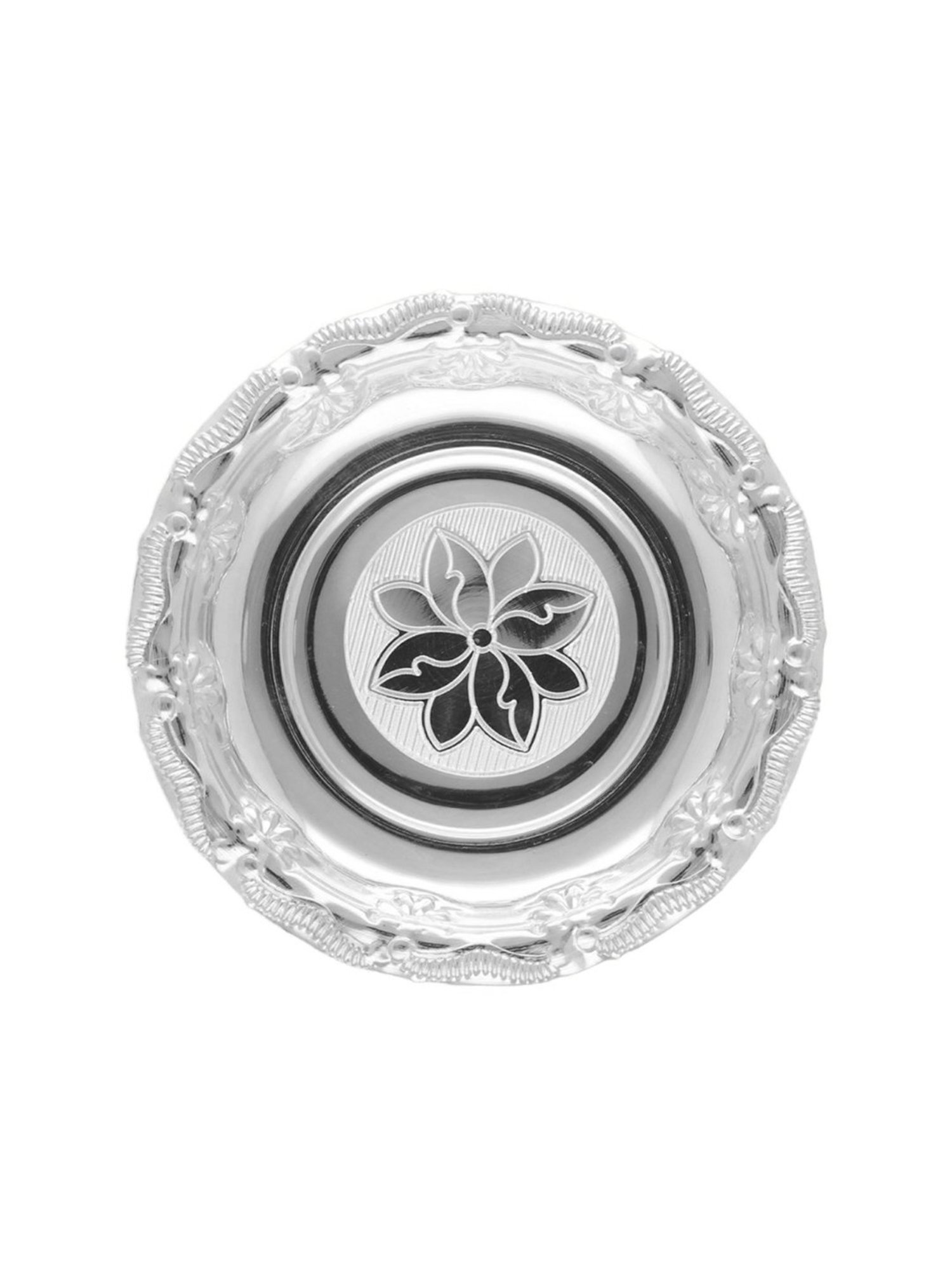 Sri Jagdamba Pearls Unique 0.8 Silver Thali - 32 gm