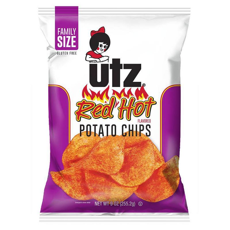 Utz Red Hot Potato Chips - 9oz