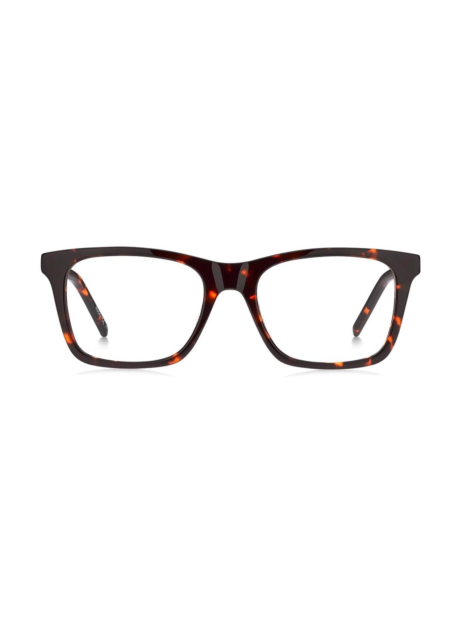 HUGO Brown Rectangular Eye Frames for Men
