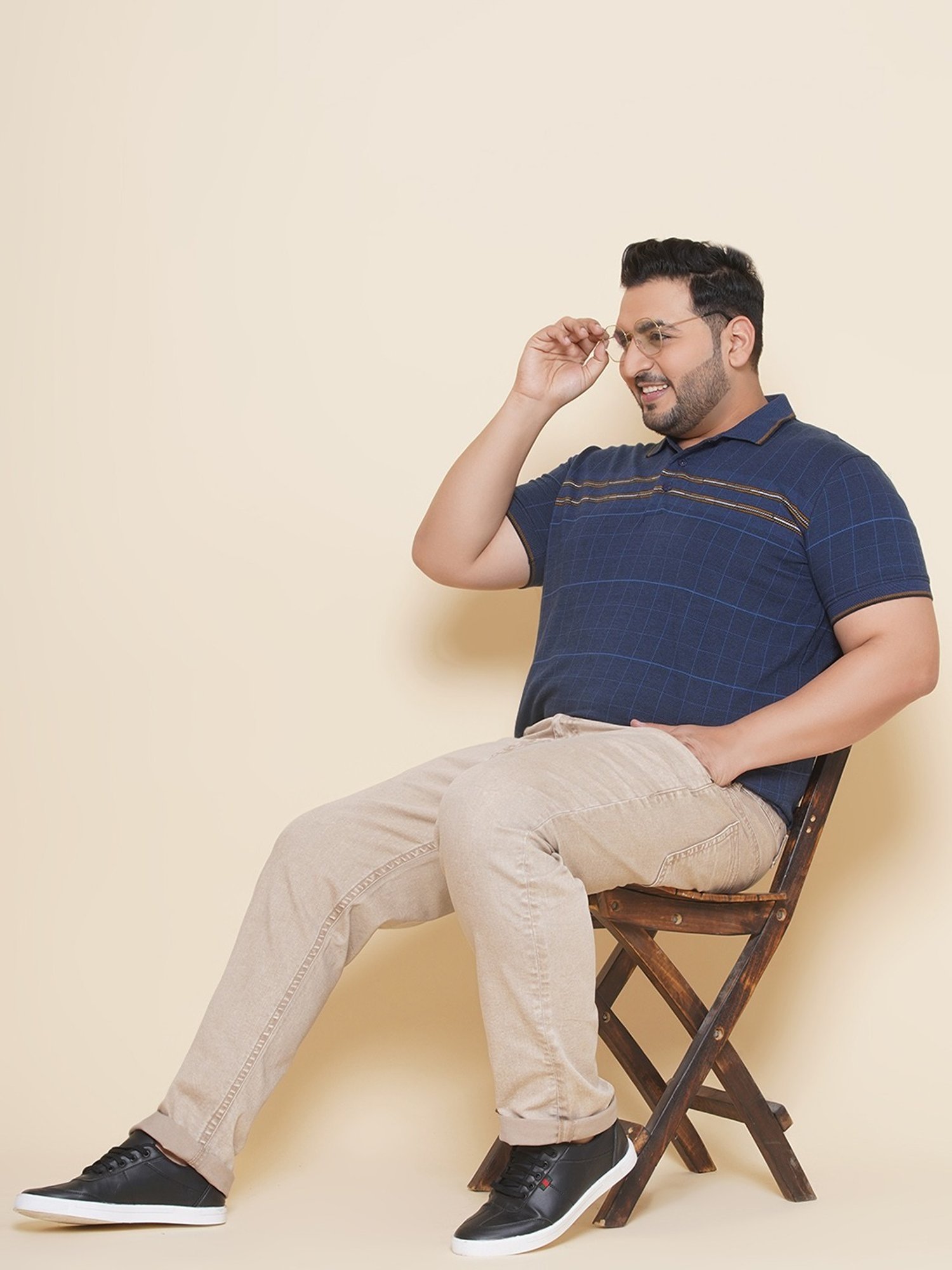 John Pride Beige Regular Fit Jeans