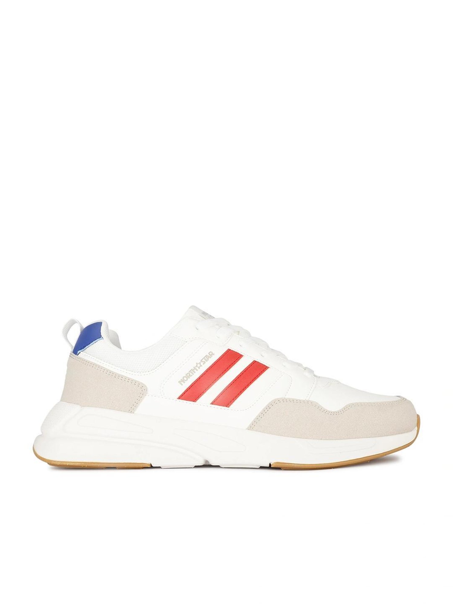 North Star by Bata Men's SILCE White Running Shoes