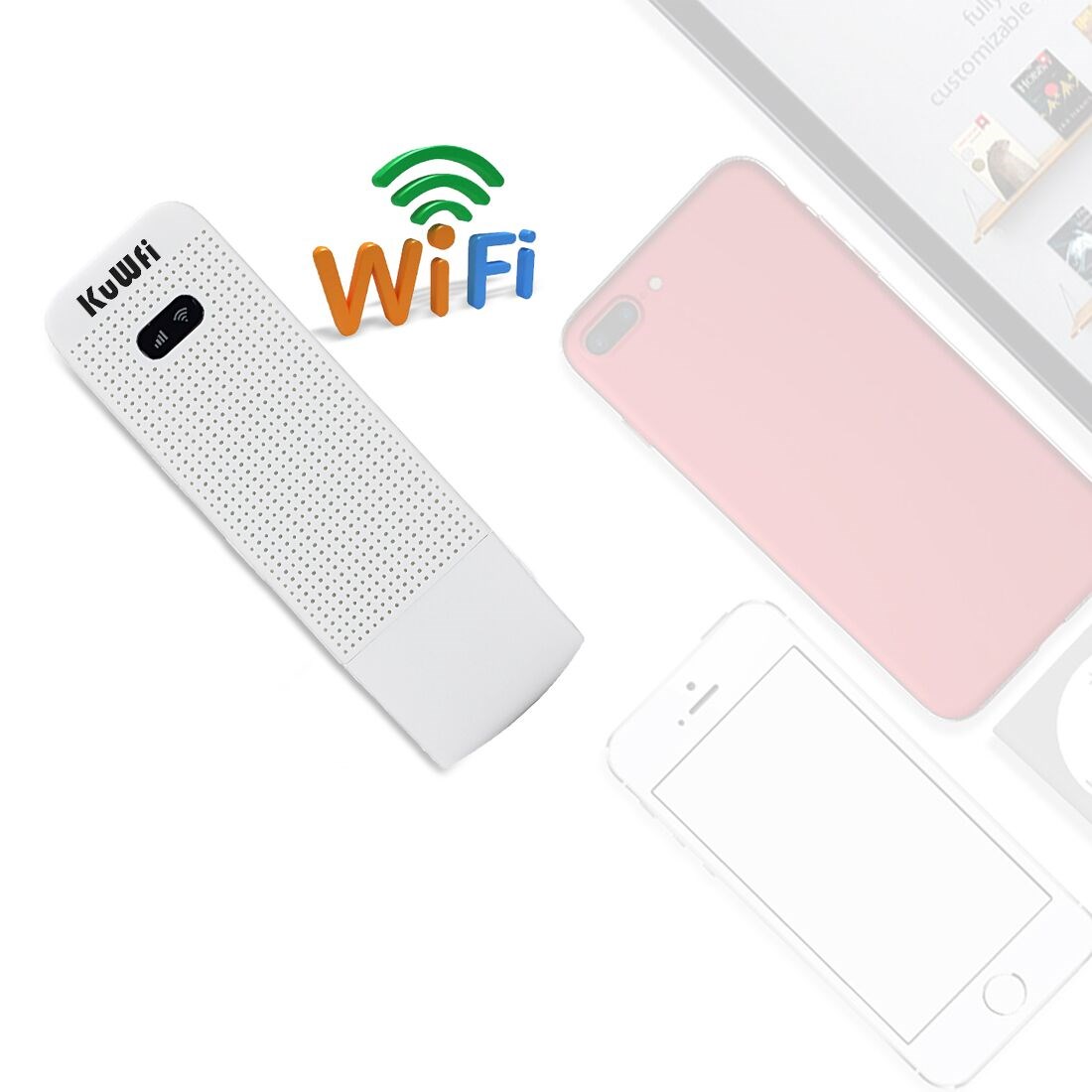 KuWFi U906 Mobile Hotspot 4G USB wifi dongle Modem Mini 4G WiFi SIM Router Support 4G/3G +Wi-Fi Wireless Access provide for Car or Bus (not including SIM Card) Support 10Users