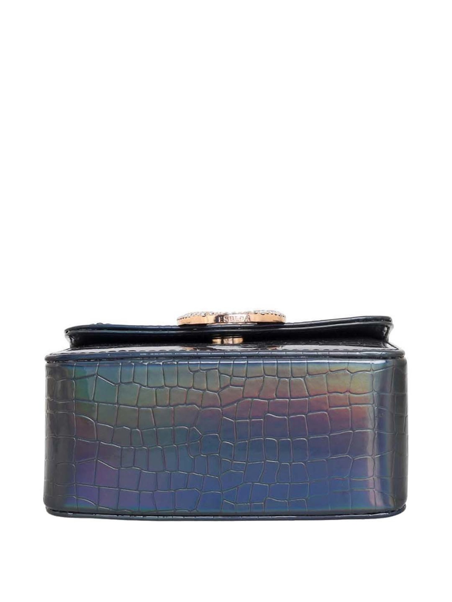 Esbeda Navy Textured Small Sling Handbag