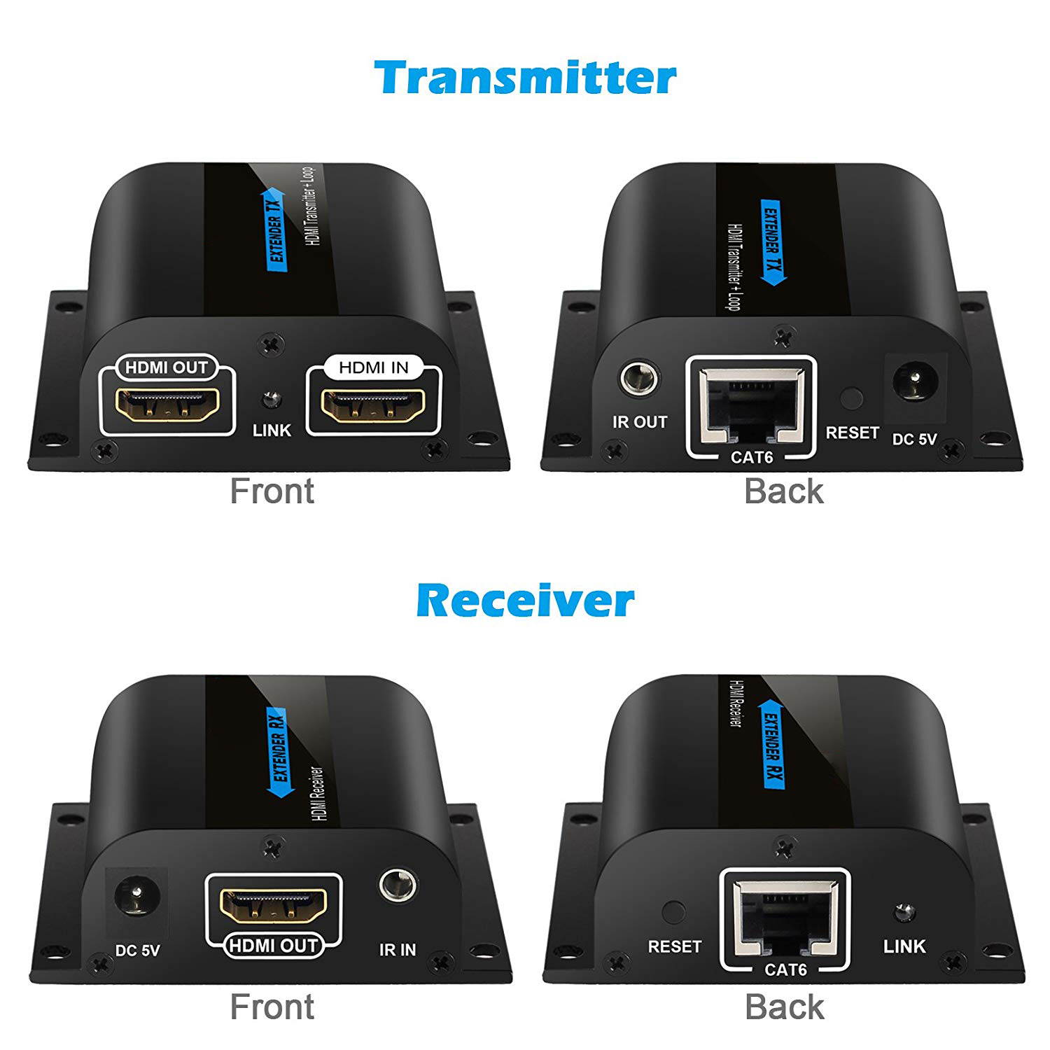 J-Tech Digital Premium Quality SPDIF TOSLINK Digital Optical Audio 1x3 Splitter (One Input 3 Outputs)