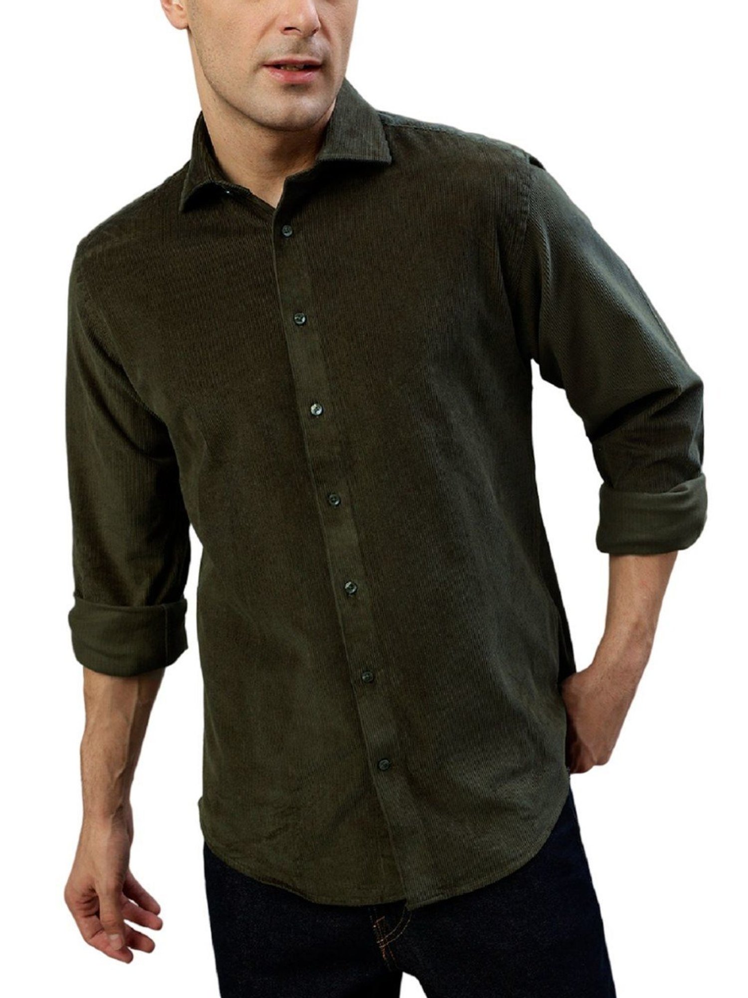 Bruun & Stengade Green Slim Fit Shirt