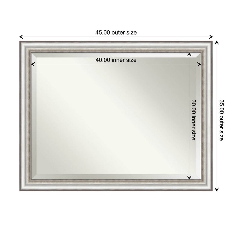 Rectangle Tripoli Vanity Bathroom Mirror Clear - Howard Elliott
