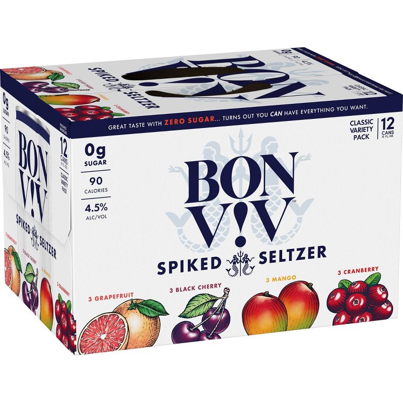 Bon & Viv Spiked Seltzer Variety Pack - 12pk/12 fl oz Cans