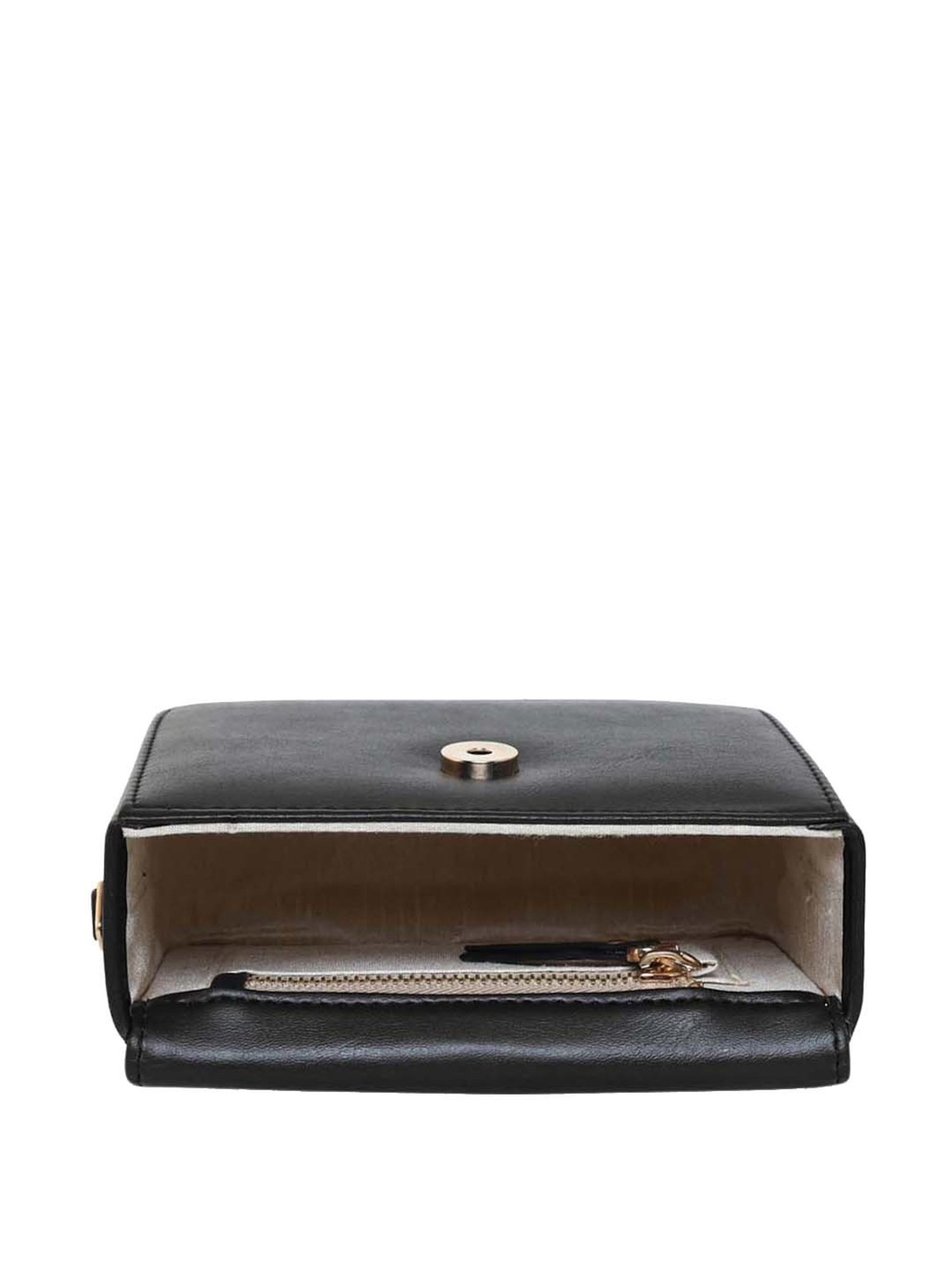 Esbeda Black Embellished Small Sling Handbag