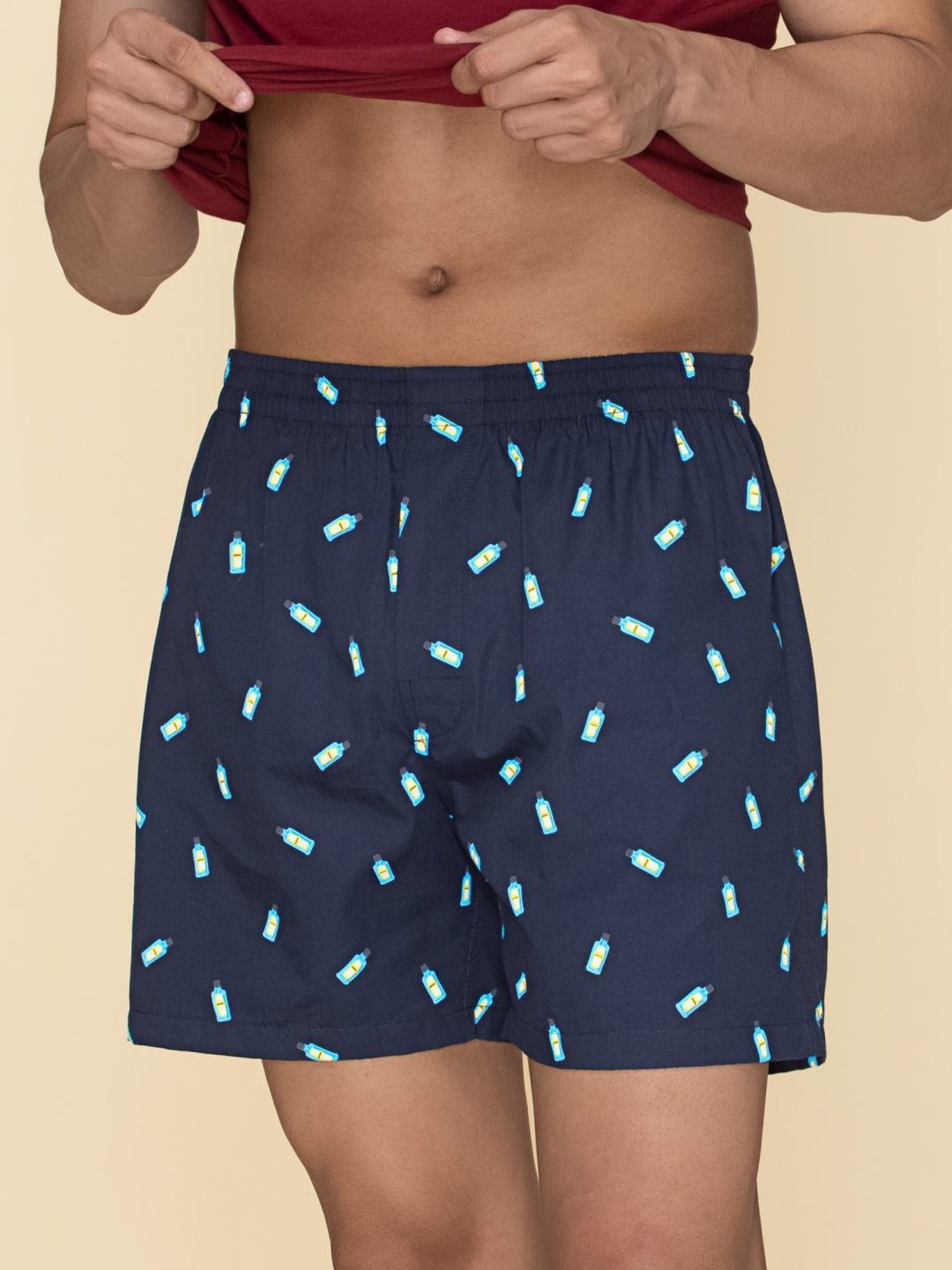 XYXX Multicolored Cotton Relaxed Fit Printed Boxers - Pack Of 3