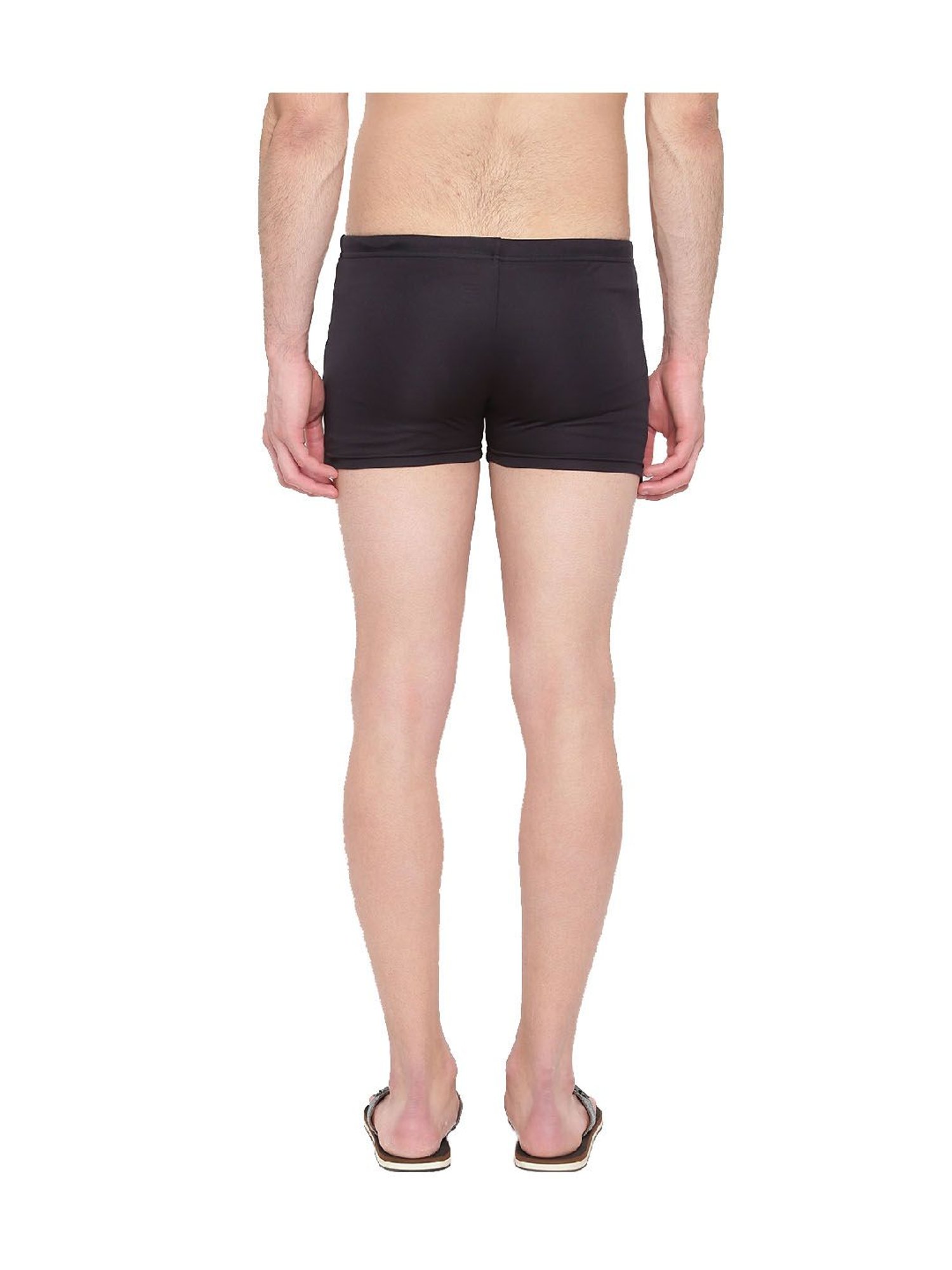 IO Black Skinny Fit Swim Shorts