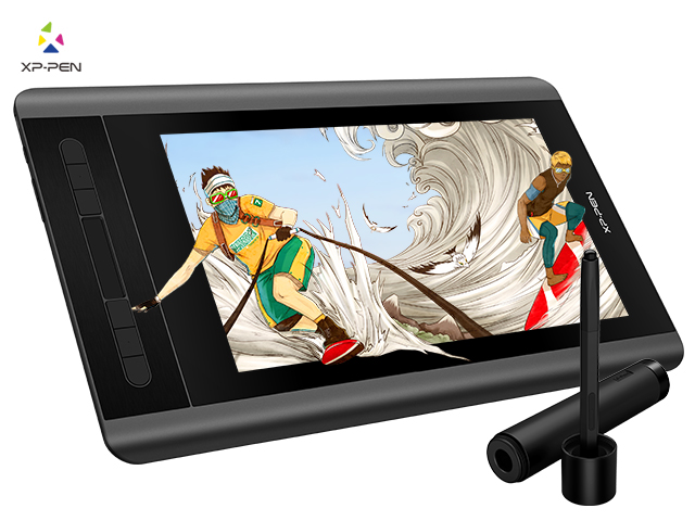 XP-PEN Artist12 11.6 Inch FHD Drawing Monitor Pen Display Graphic Monitor with PN06 Battry-Free Pen Multi-Function Pen Holder and Glove 8192 Pressure Sensitivity