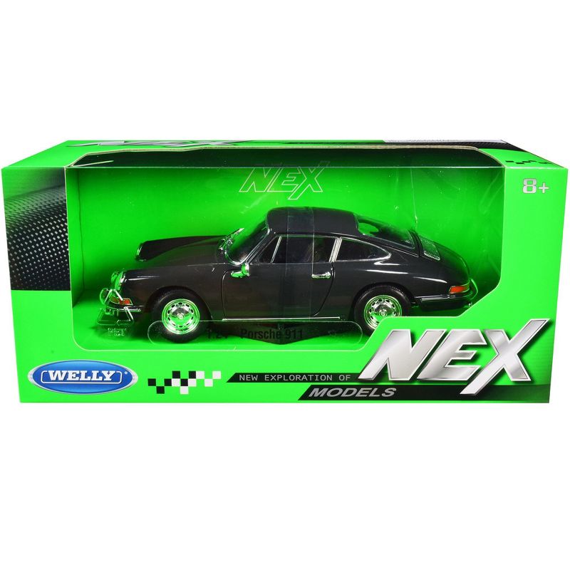 Porsche 911 Dark Gray "NEX Models" 1/24 Diecast Model Car by Welly