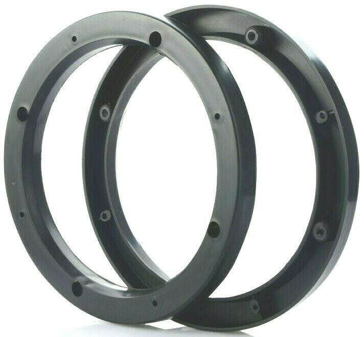 TWO 6.5" CAR STEREO SPEAKER SPACER MOUNTS 1/2" DEPTH RING ADAPTER STACKABLE