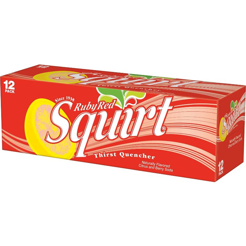 Squirt Ruby Red Soda - 12pk/12 fl oz Cans