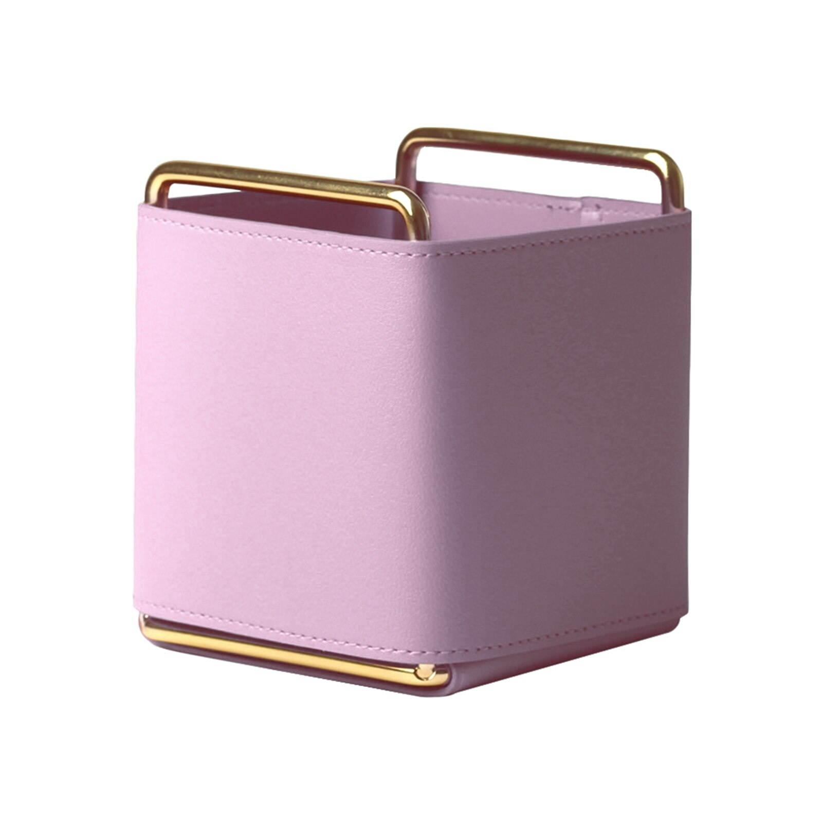 Desk Organiser Storage Gift Stand Nordic School Home Office Square For Students Leather Pen Holder Easy Clean Multifunctional