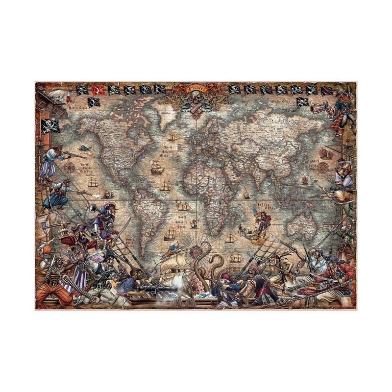 Educa Pirates Map Jigsaw Puzzle - 2000pc