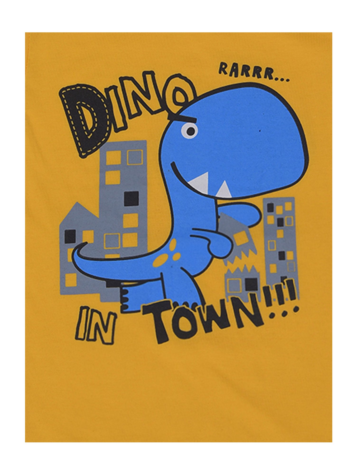 Dollar Boys Yellow Printed T-Shirt