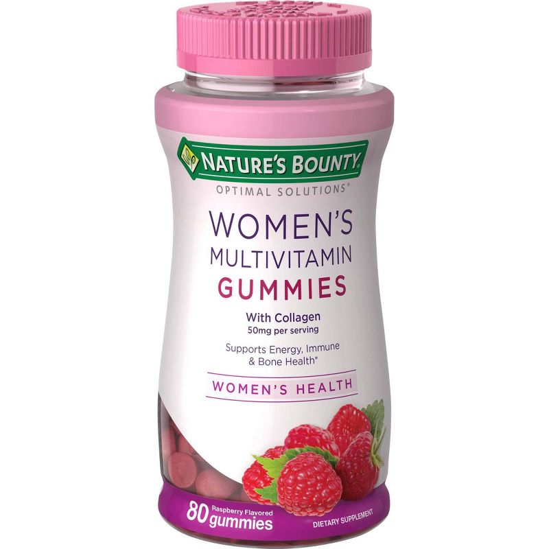Optimal Solutions Women's Multivitamin Gummies - Raspberry - 80ct
