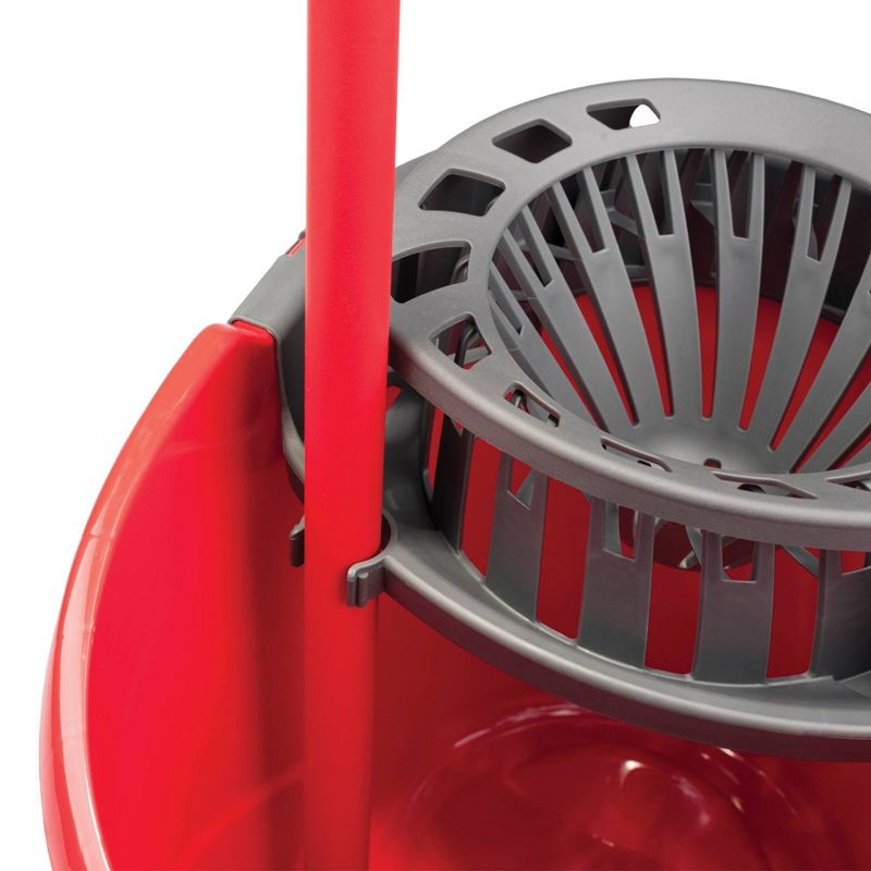 O-Cedar Microfiber Cloth Mop & QuickWring Bucket System with 1 Extra Refill