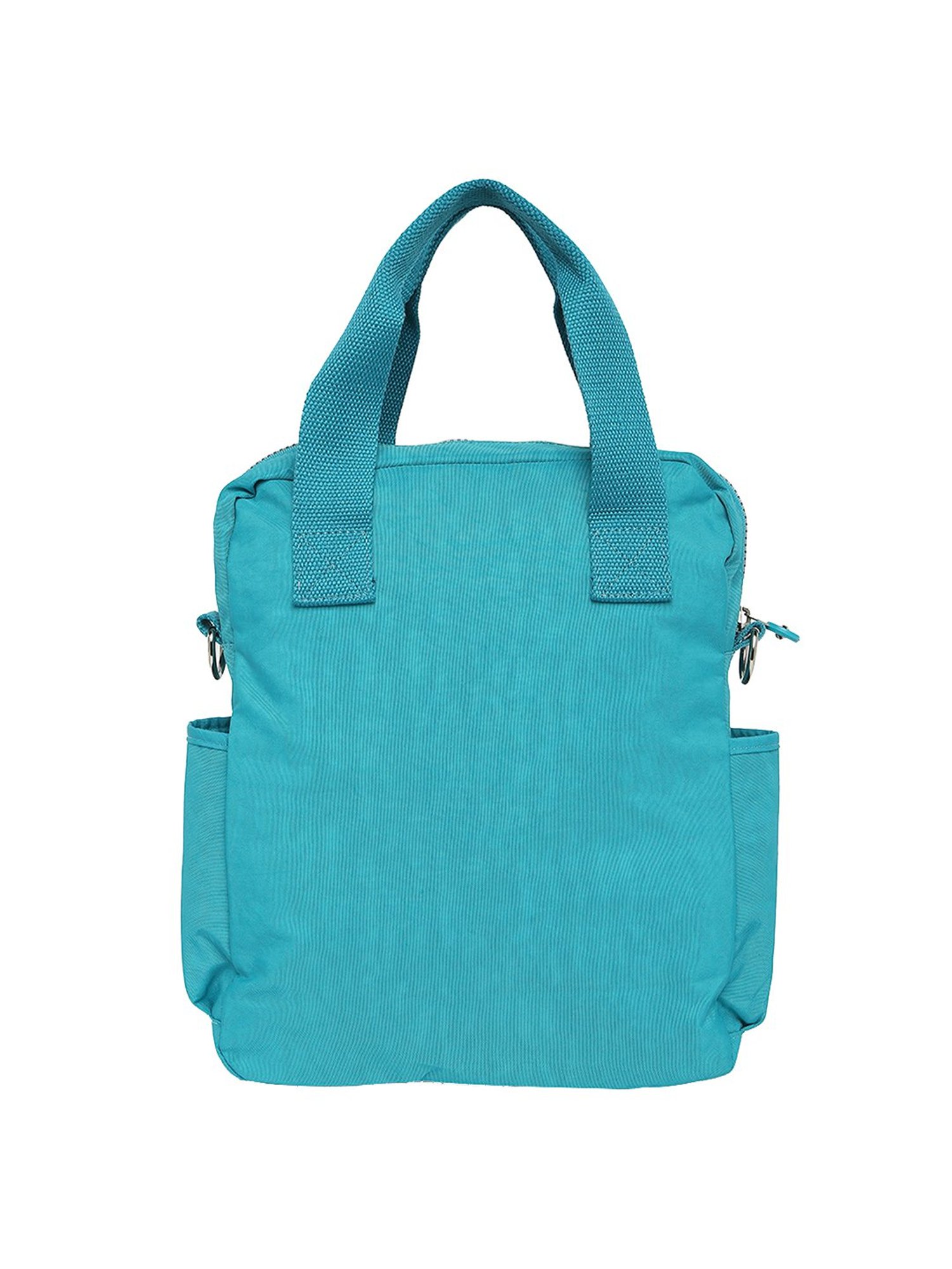 Baomi Blue Solid Medium Handbag