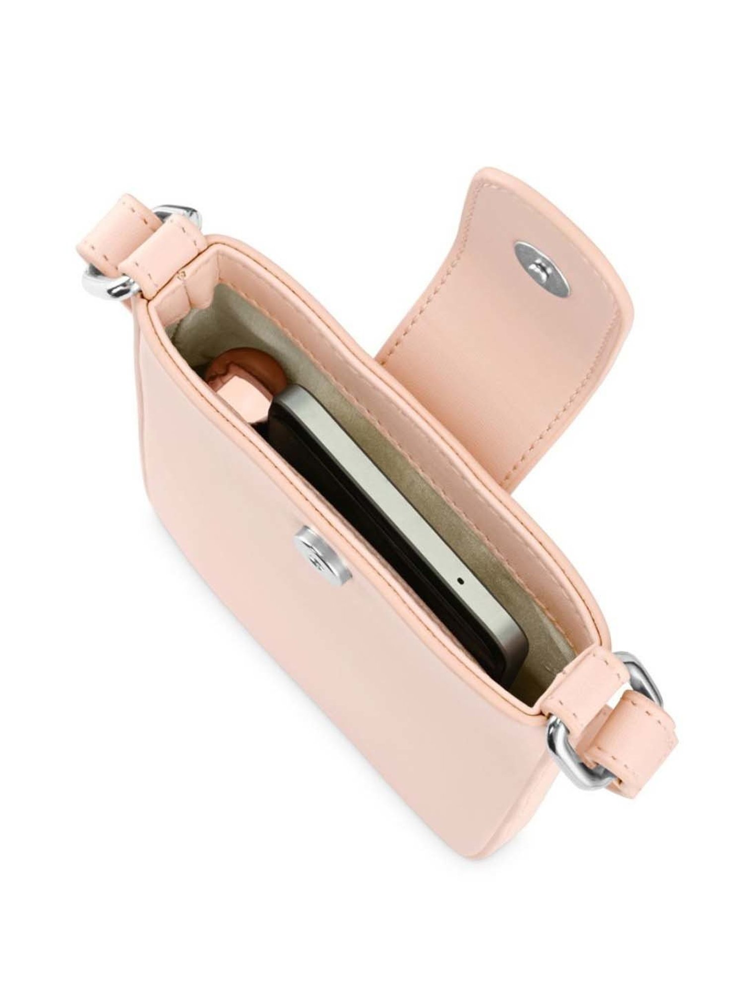 Fastrack Pink Solid Mobile Pouch