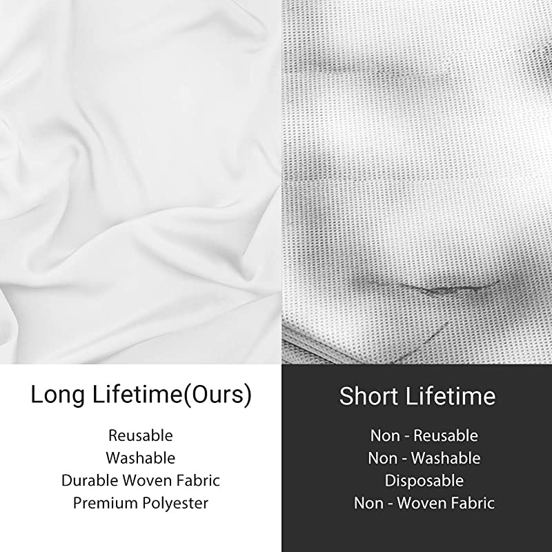 10 ft. X 12 ft. Long Life Time Reusable White Screen Chromakey Photo Video Photography Studio Fabric Backdrop, Background, Pure White Muslin, Photography Studio, JSAG208