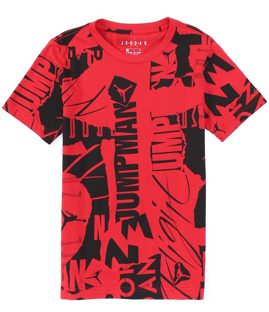 Jordan Big Boys 8-20 Short-Sleeve Flight Toss Printed Tee