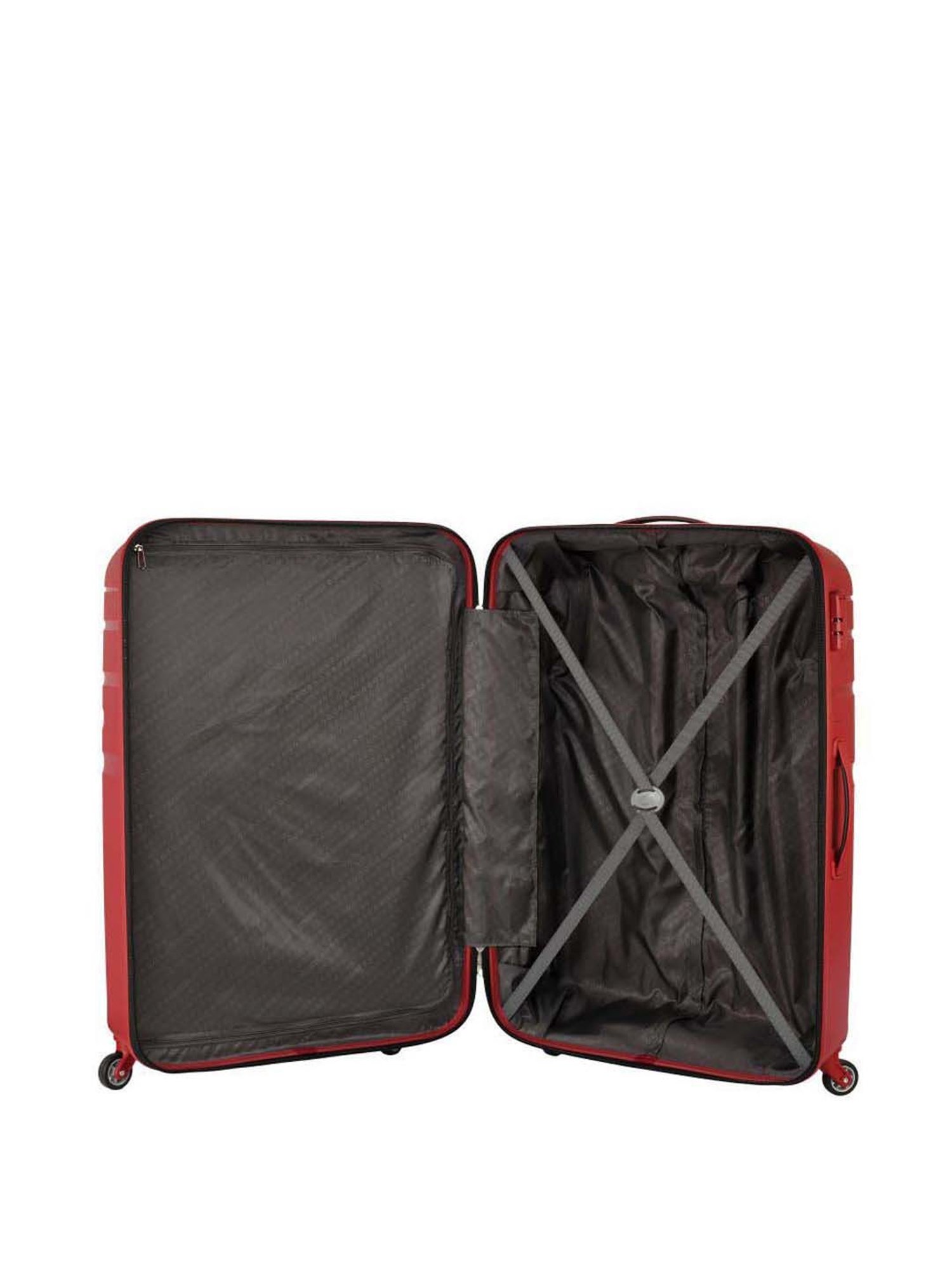 American Tourister Formula Red Textured Hard Medium Trolley Bag - 70.5 cm