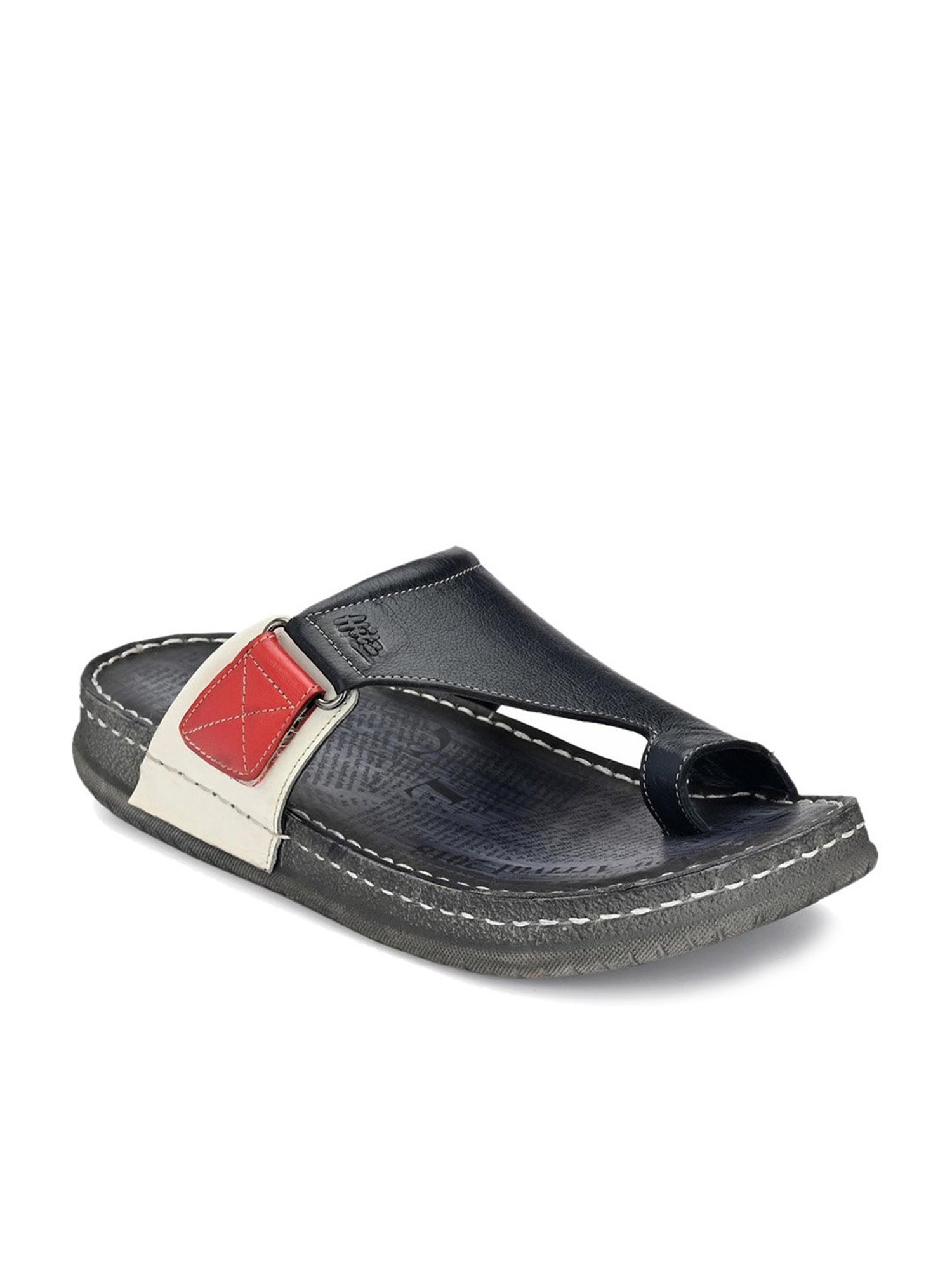 Hitz Men's Blue Toe Ring Sandals