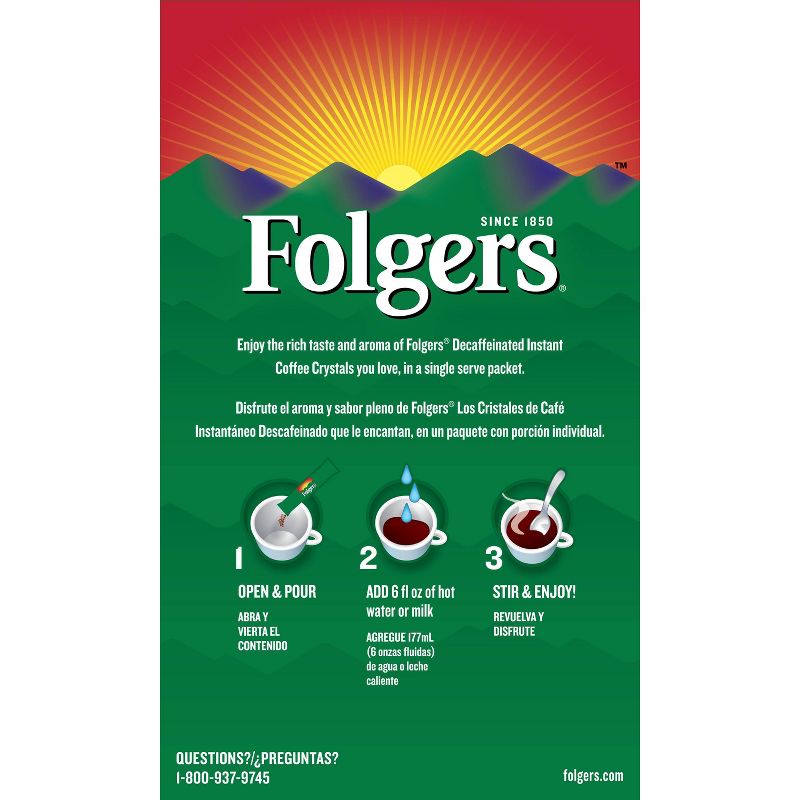 Folgers Classic Decaf Instant Medium Roast Coffee - 6ct