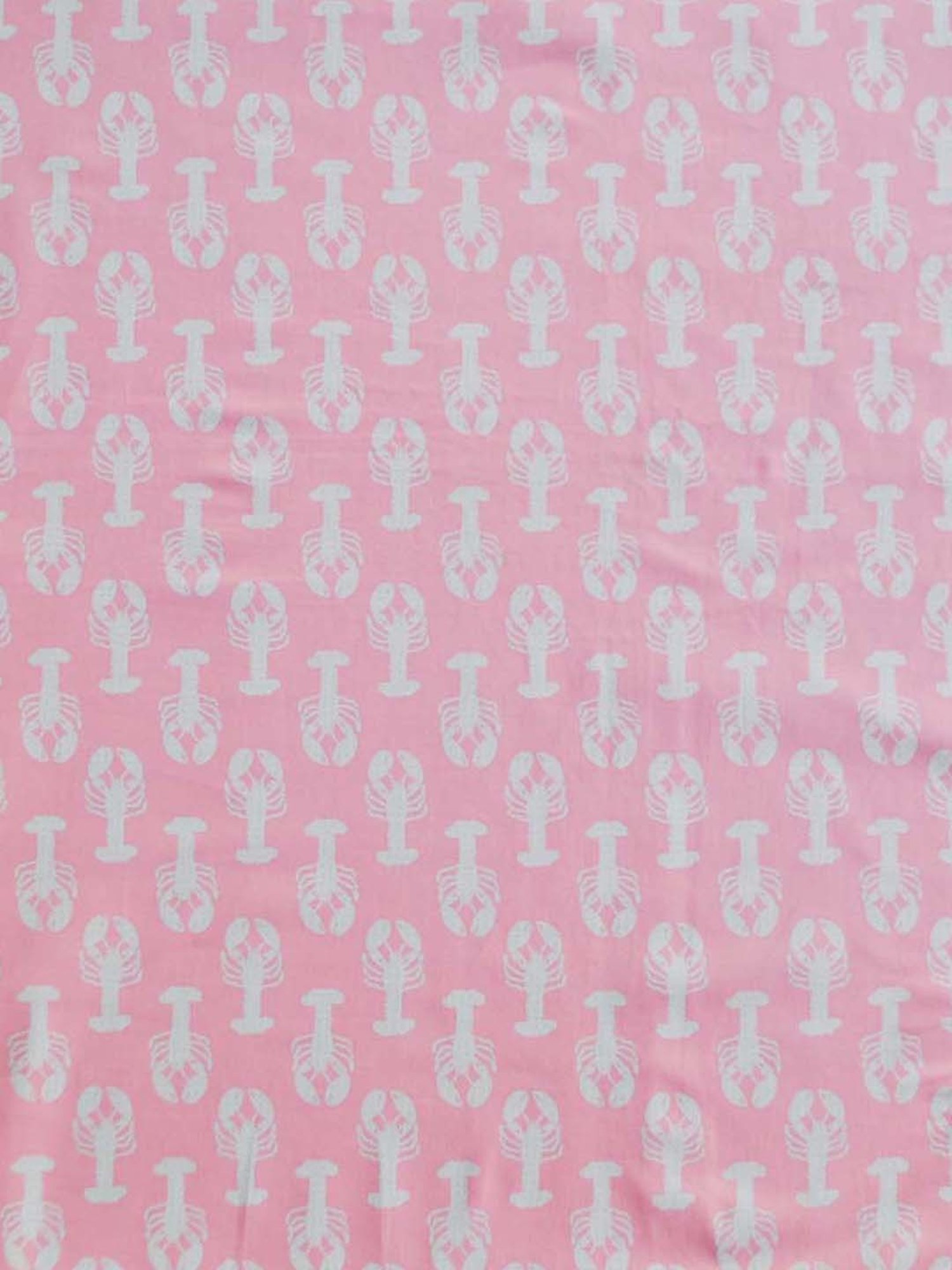 The Baby Atelier Pink Crab Organic Junior Queen Bed Cover