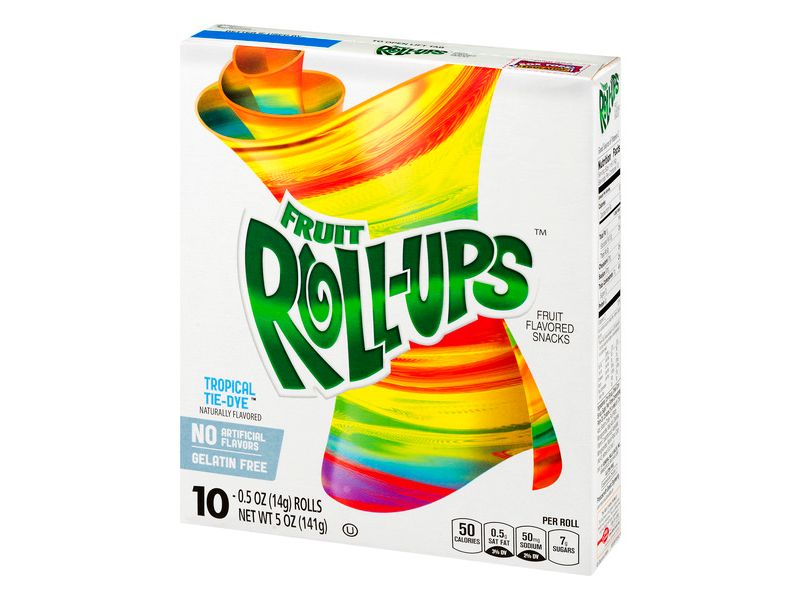 Betty Crocker Fruit Roll-Ups Tropical Tie-Dye Snacks - 10ct