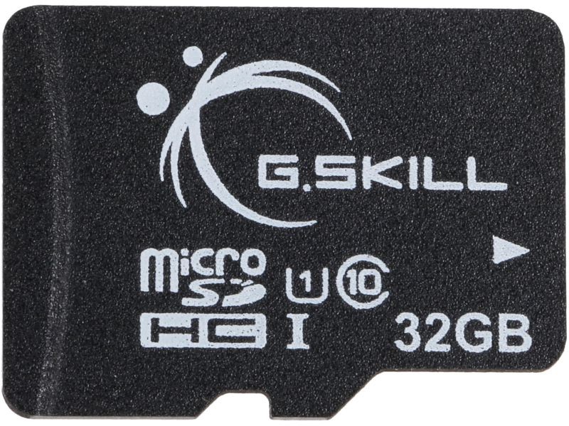 G.Skill 64GB microSDXC UHS-I/U1 Class 10 Memory Card with Adapter (FF-TSDXC64GA-U1)