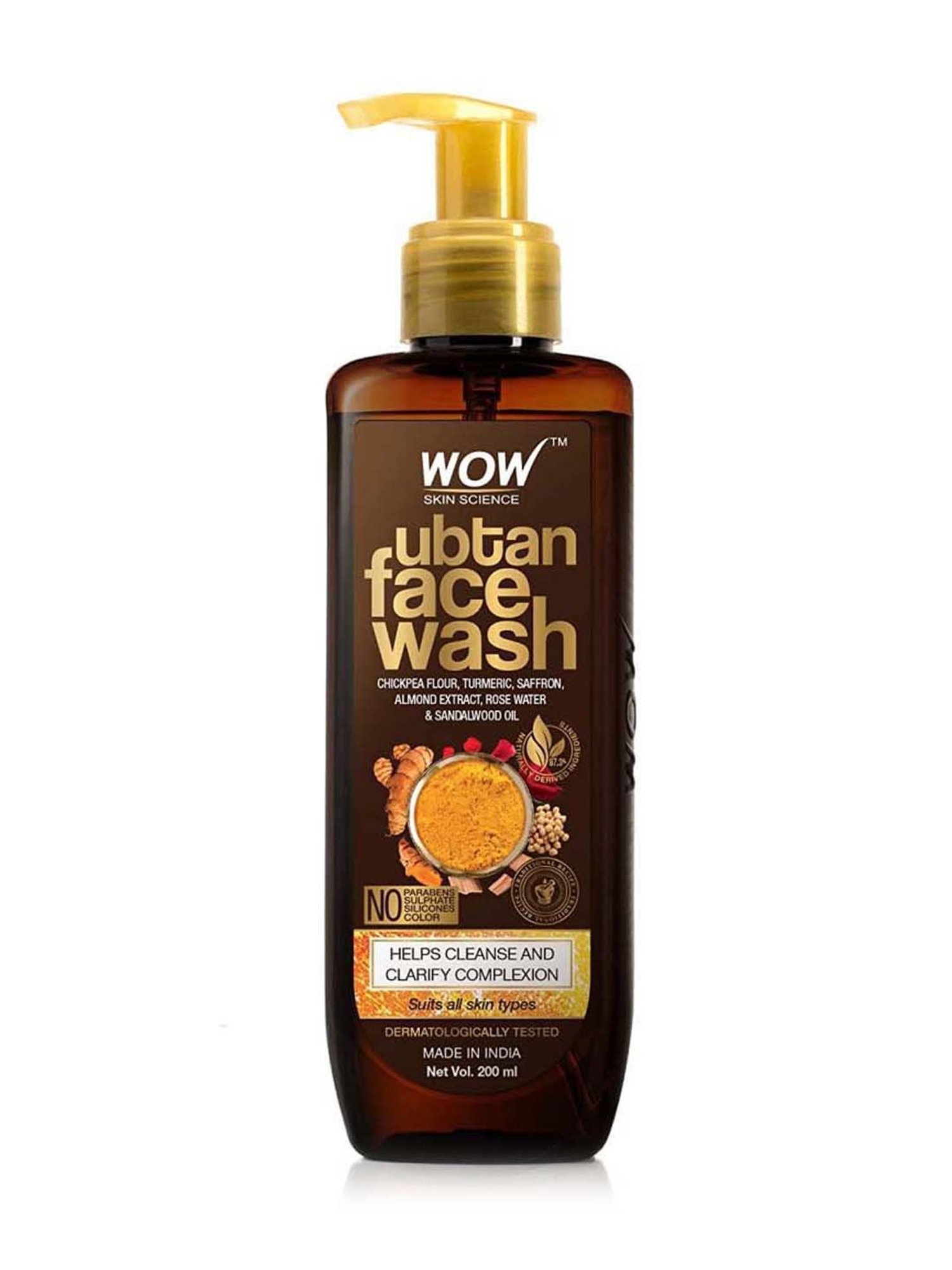 WOW Skin Science Ubtan Face Wash - 200 ml