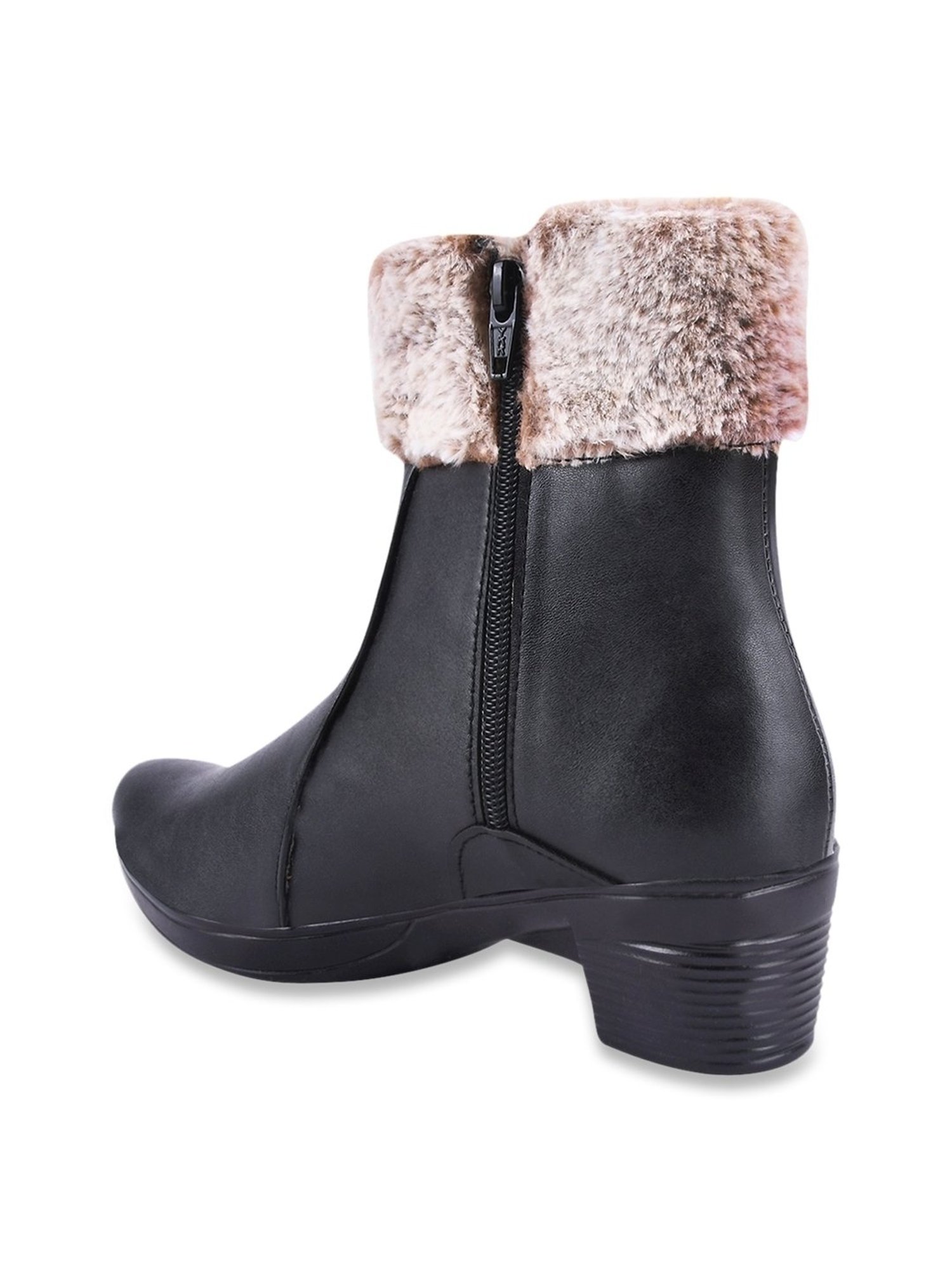 Shoetopia Women's Black Snow Boots