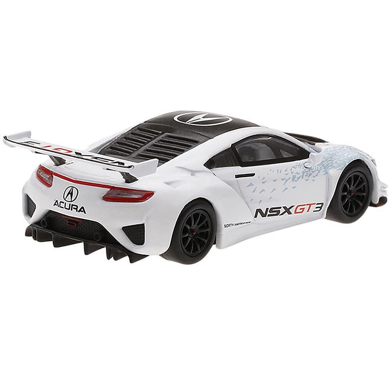 Acura NSX GT3 White "New York Auto Show 2016" Limited Edition 3600 pcs 1/64 Diecast Model Car by True Scale Miniatures