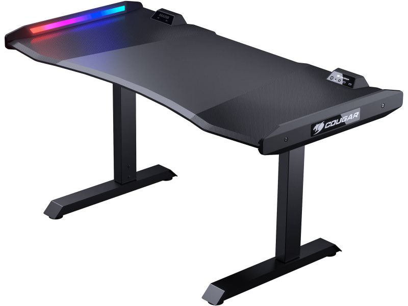 RESPAWN 3000 Gaming Computer Desk - Ergonomic Height Adjustable Gaming Desk, in Blue (RSP-3000-BLU)