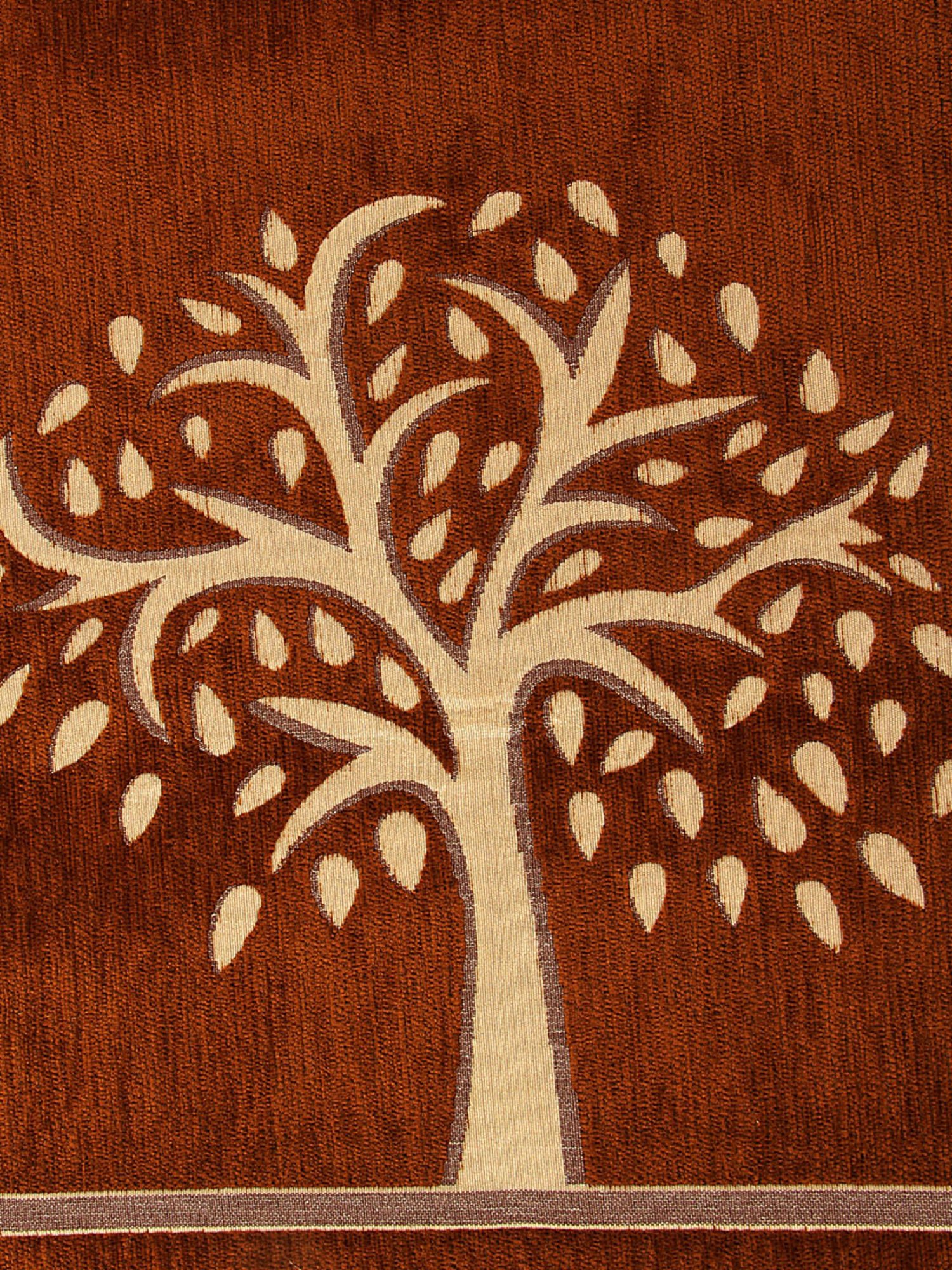 Romee Brown Chenille Printed Sofa Covers