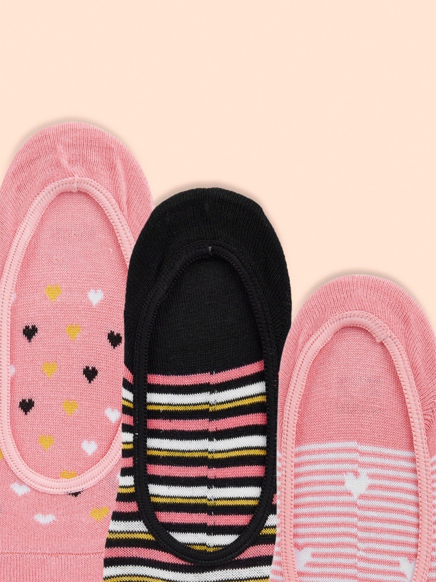 Honey by Pantaloons Multicolor Printed Socks - Pack of 3