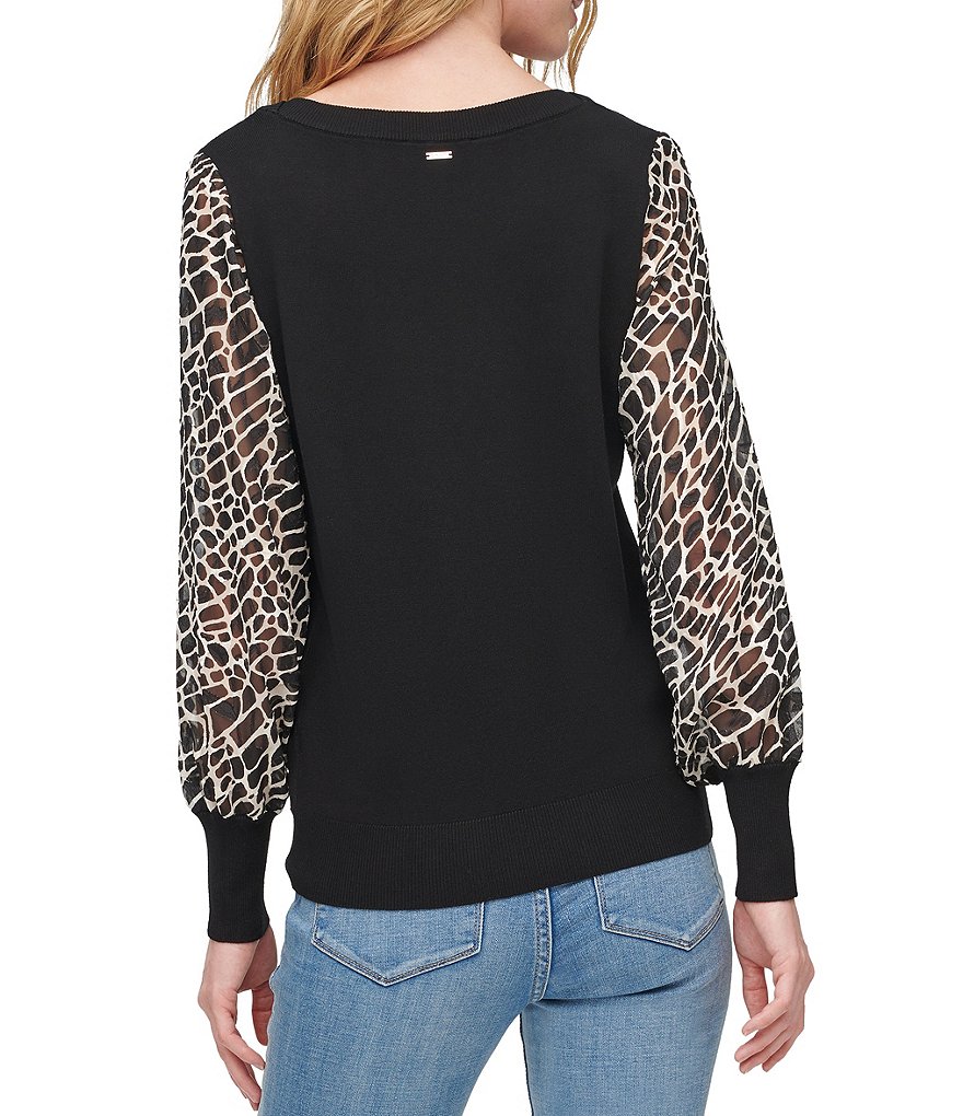 J.McLaughlin Jamey Crew Neck Button Trim Raglan Sleeve Sweater